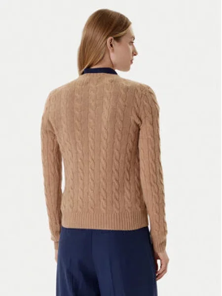 Ralph Lauren Sveter tmavobéžová béžová