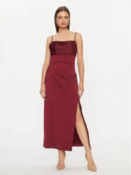 GUESS Rochie SARA STRAPS bordo