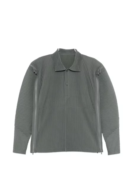Tricou polo Homme Plisse Issey Miyake albastru