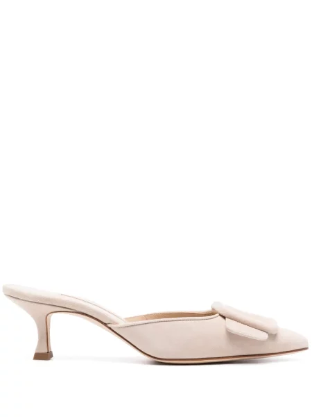 Pantofi cu toc Manolo Blahnik din piele de căprioară