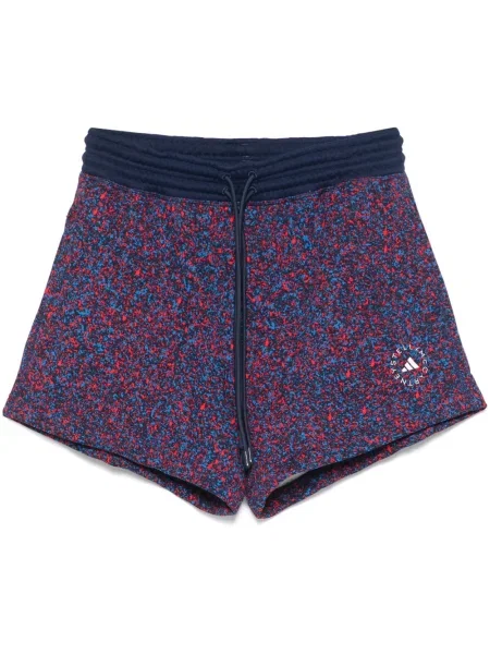 Pantaloni scurți Adidas By Stella Mccartney din material terry albastru