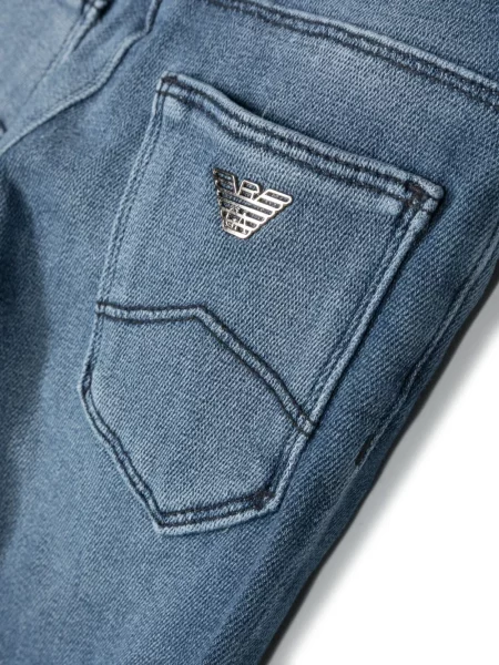 Jeansy dziecięce Emporio Armani niebieskie
