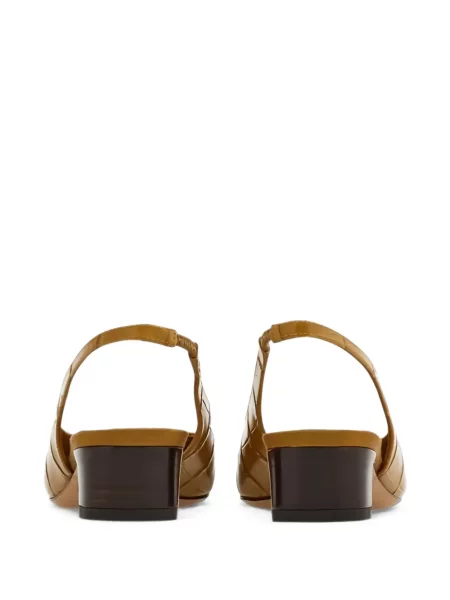 Dirželis bateliai Ferragamo slingback ruda