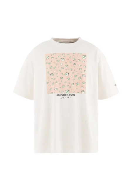 Tricou Takashi Murakami cu imagine alb