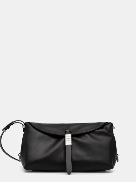 Torebka skórzana Pinko elegancka czarna