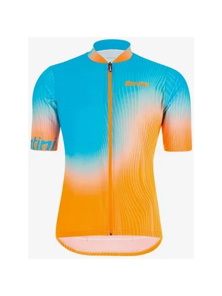 Koszulka Santini Terra MTB z krótkim rękawem XXL niebieska