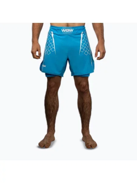 Тренувальні шорти Venum X WOW FC fury pacyfic blue сині