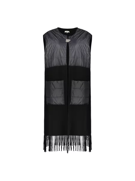 Pikowana kamizelka Fabiana Filippi z koralikami czarna