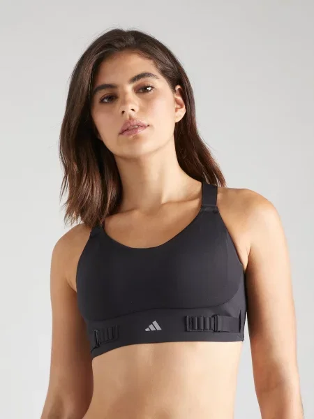 ADIDAS PERFORMANCE Sutien sport FastImpact Luxe' negru
