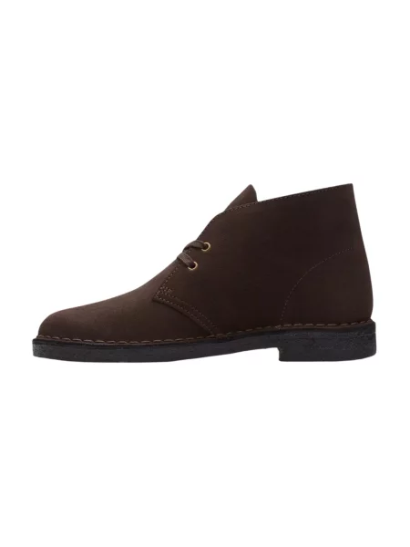 Botki Clarks zamszowe brązowe