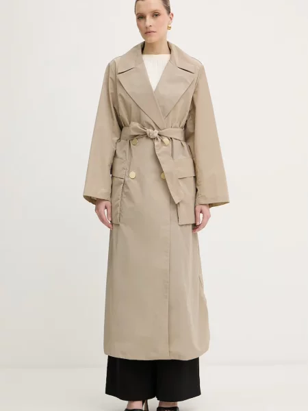 Armani Exchange palton pentru femei bej