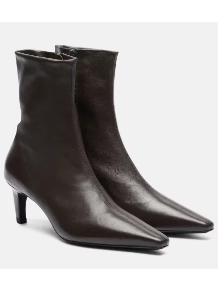 Cropp cizme scurte Jude din piele maro