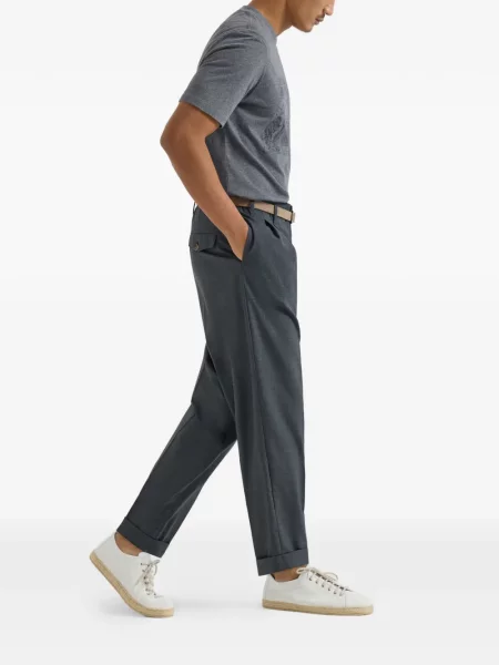 Pantaloni Brunello Cucinelli plisate gri