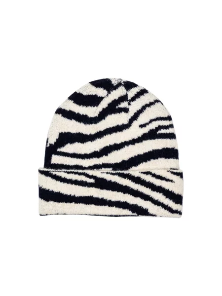 Pălărie Pieces cu model zebră negru