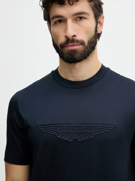 BOSS t-shirt BOSS X ASTON MARTIN niebieska