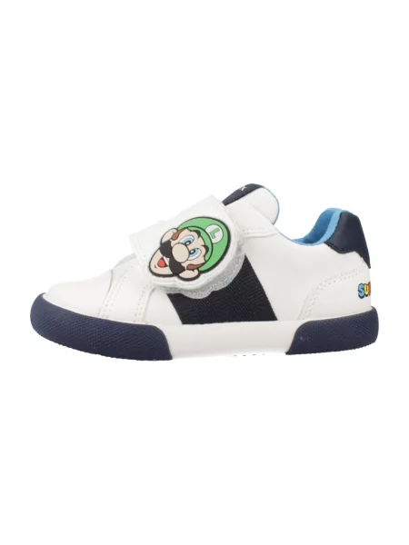 Boty Geox B GISLI BOY bílé