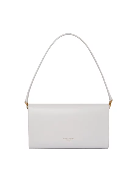 Lniany portfel Dolce And Gabbana biały