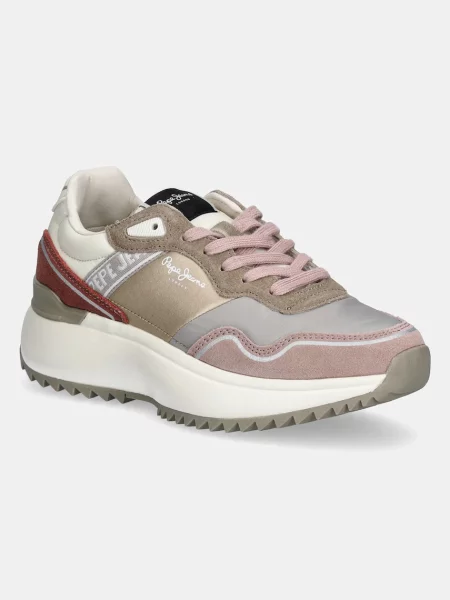 Pepe Jeans sneakers KIMI GLAM femei roz