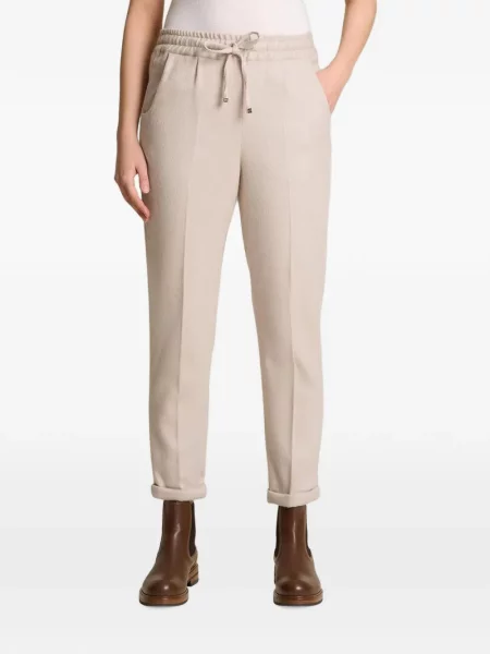 Pantaloni Kiton alergare cu cordon roz