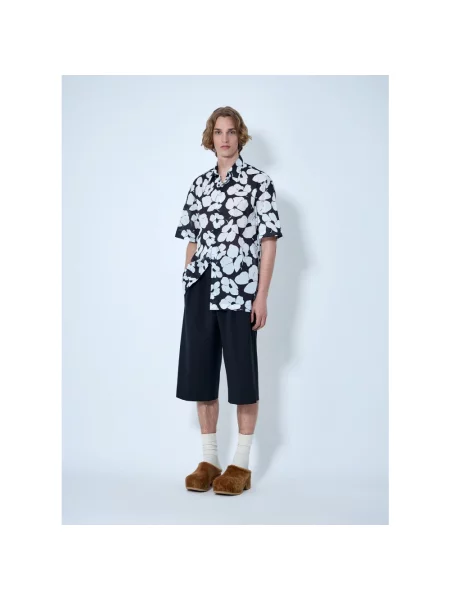Spodnie Dries Van Noten wełniane czarne