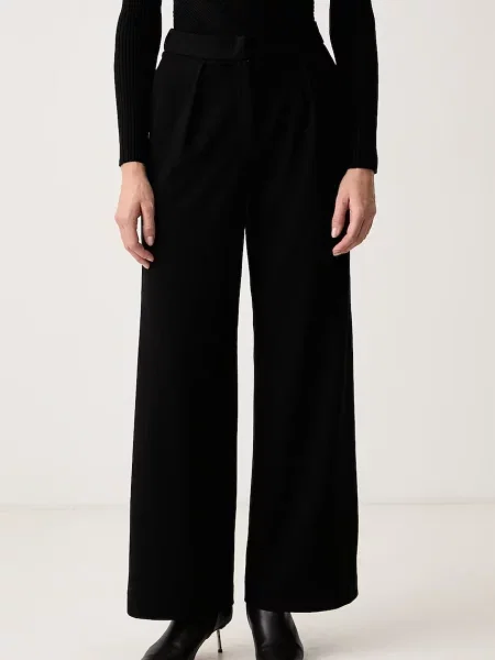 IBlues pantaloni pentru femei cu vâscoză IBLNEPETA negru