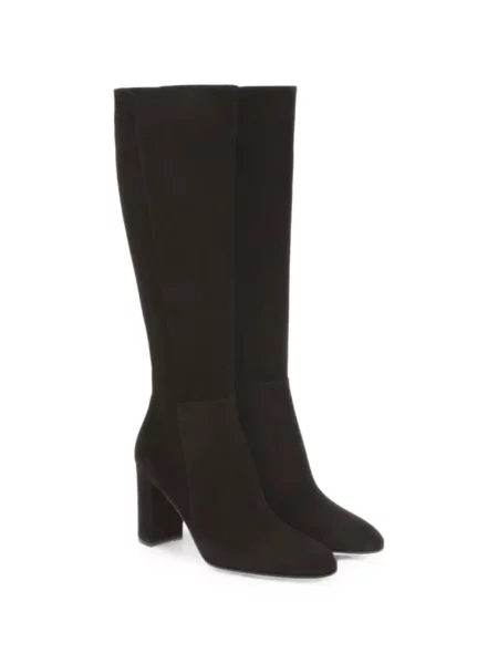 Cizme Gianvito Rossi din piele de căprioară maro