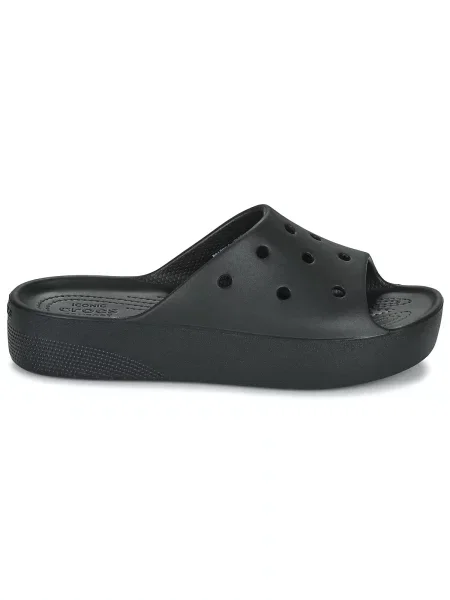 Natikače Crocs s platformom crna