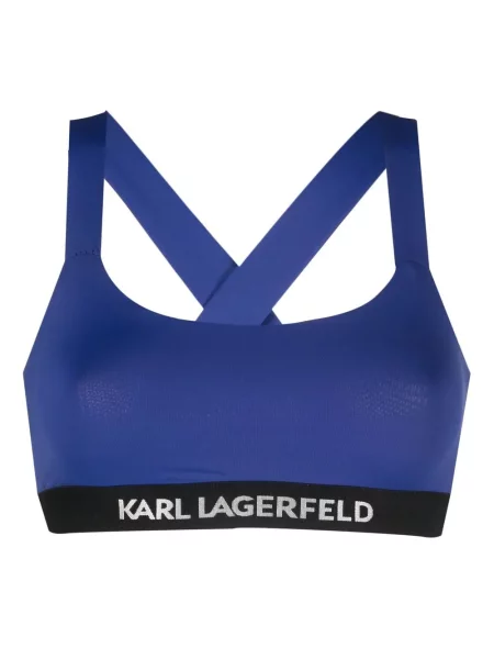 Sutien Karl Lagerfeld cu imagine albastru