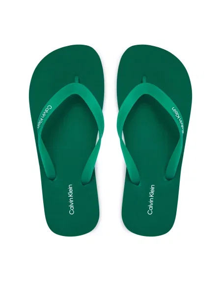 Japonke Calvin Klein Logo Strap zelena