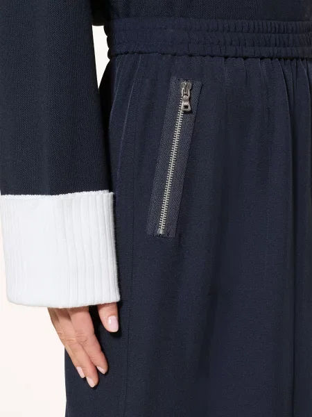 Marc Aurel Spódnica Z Dżerseju blau granatowa