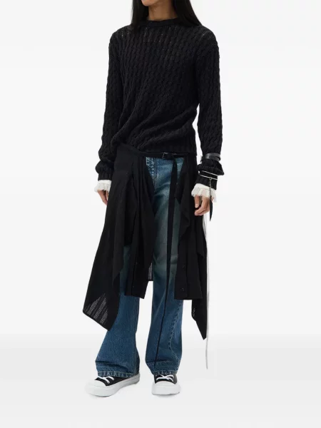 Pulover Ann Demeulemeester chunky negru