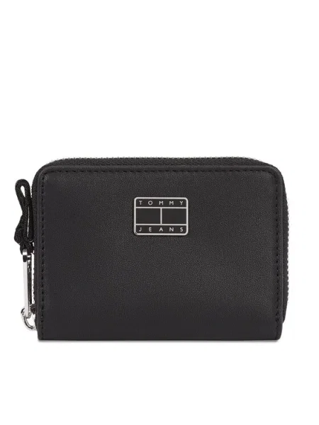Tommy Jeans Малък дамски портфейл Tjw City-Wide Small Za черен