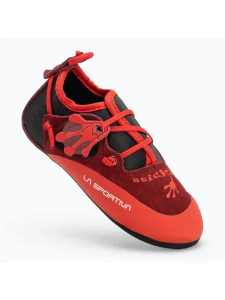 Încălțăminte de cățărare pentru copii La Sportiva Stickit chili/ poppy