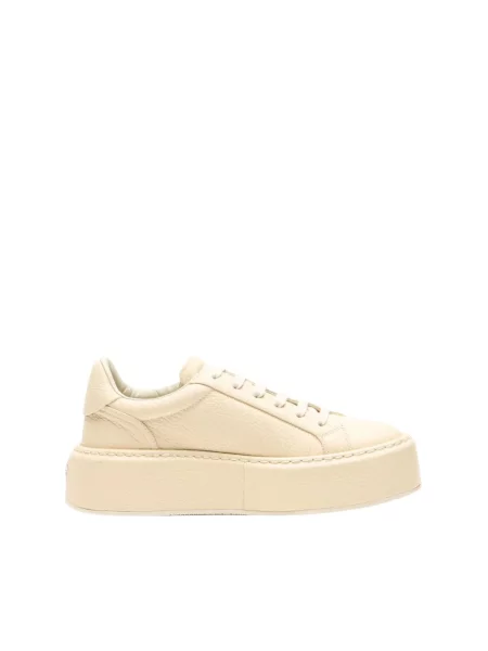 Sneakersy Casadei skórzane beżowe