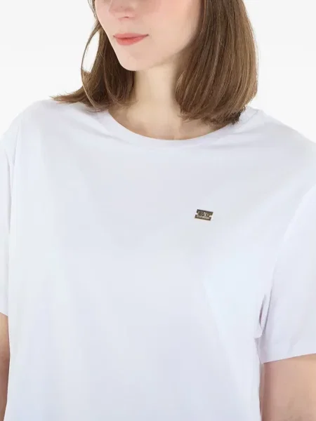 Tricou Ea7 Emporio Armani cu autograf alb