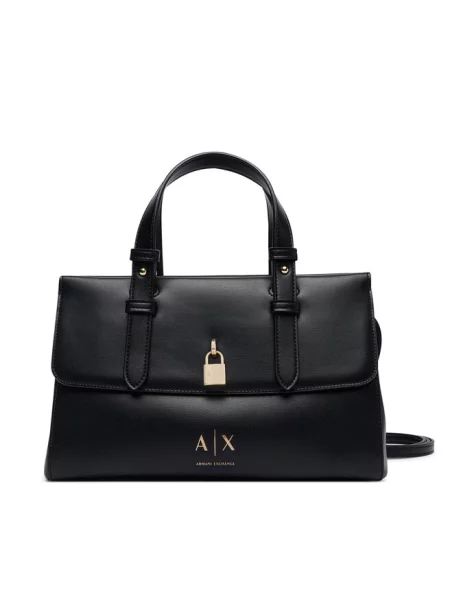 Armani Exchange torebka crossbody z imitacji skóry czarna