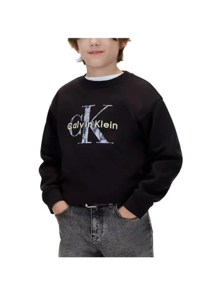 Mikina Calvin Klein Jeans čierna