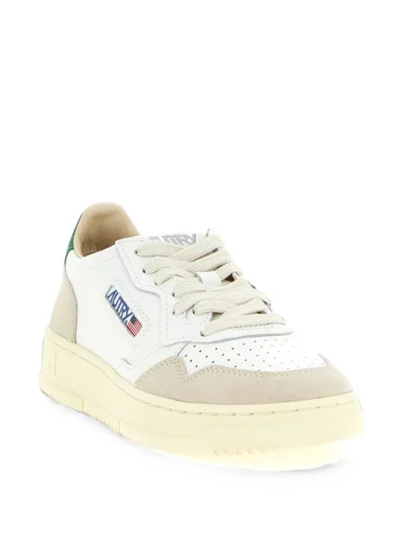 Sneakerși Autry din piele de căprioară alb
