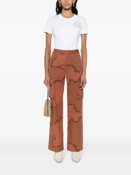 Raštuotas marškinėliai Versace Jeans Couture balta