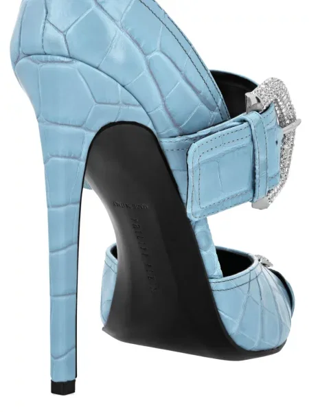 Pantofi cu toc Philipp Plein albastru
