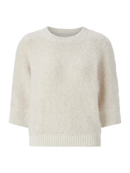 Rich & Royal Pulover coajă de ou alb