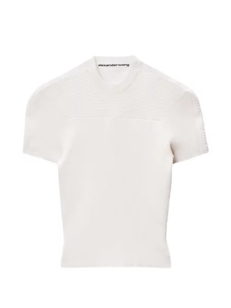 Tricou Alexander Wang cu autograf alb
