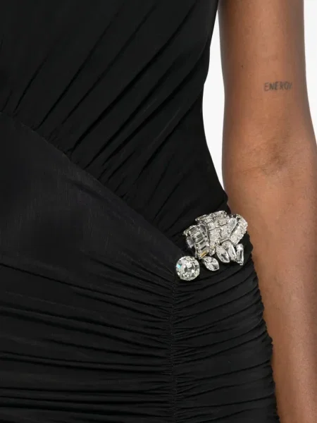 Rochie David Koma cu volane negru