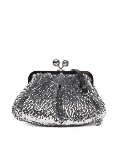 Weekend Max Mara Pisemska torbica KATARGA' srebrna