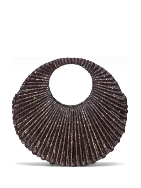 Geantă de mână Hibourama de cristal maro