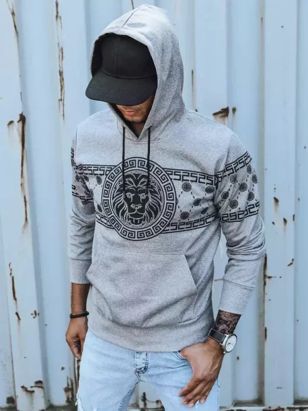 Bluza z nadrukiem Dstreet szara