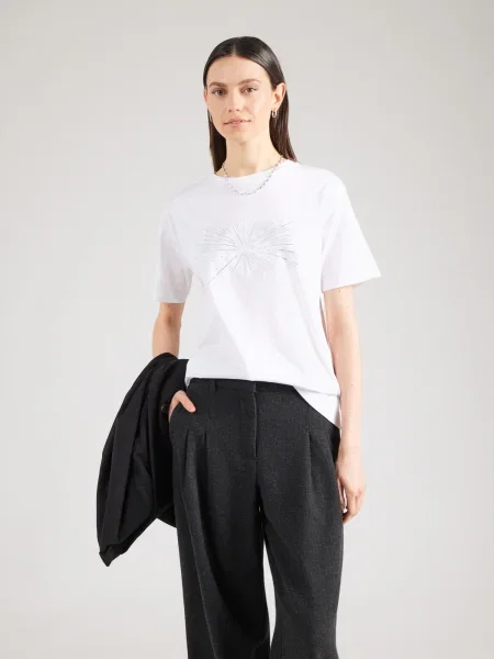 JOOP! Tricou Tesia argintiu alb