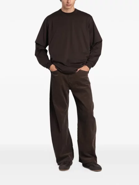Tricou Ssstein cu decolteu rotund maro