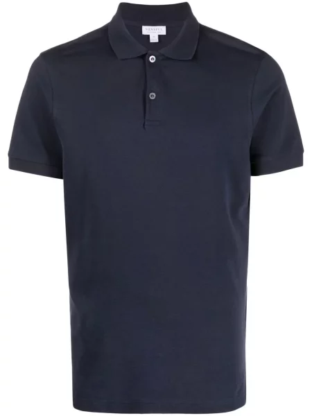 Polo Sunspel scurt albastru