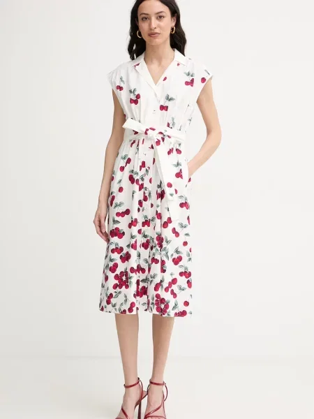 Twinset rochie tip cămașă din alb